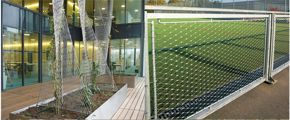 Flexible Stainless Steel Cable Mesh Black Oxide 2.5mm Rhombus Wire Rope Mesh Net