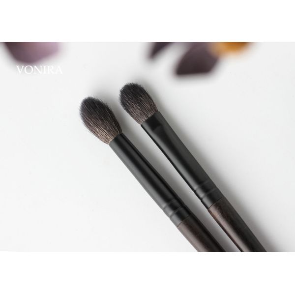 OEM Natural Goat Animal Hair Everyday Eye Essentials Makeup Brush Set Luxury