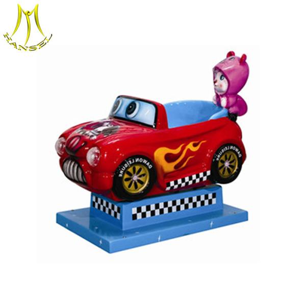 Hansel indoor playground for sale coin operated car kids ride on car fiber glass kiddie rides