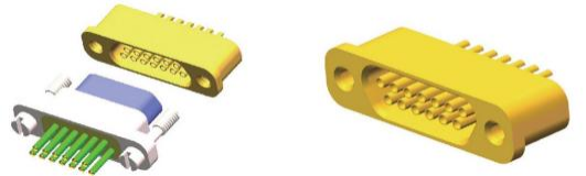 J30JM1-15ZKH2-Q1 15Pin Glass-to-Metal Hermetically Sealed Micro Rectangular Connector Socket