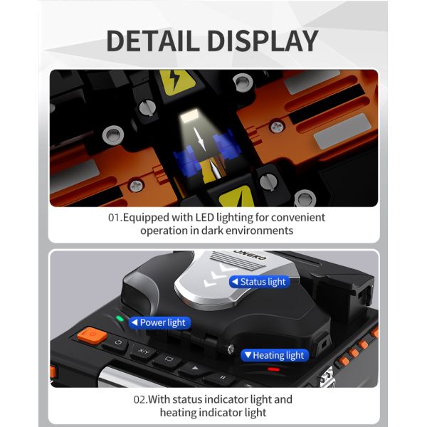 FTTH оптоволоконная сварочная сплицевая машина 6 Моторы оптоволоконный сплицевый сплисер