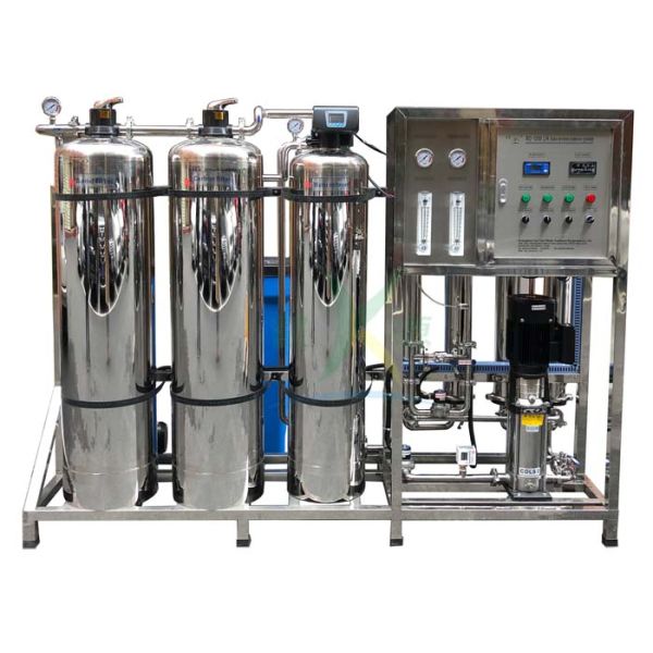 2.5KW Water Softener Treatment Systems 1000LPH RO Plant With Sand / Carbon And Softener Filter SUS304