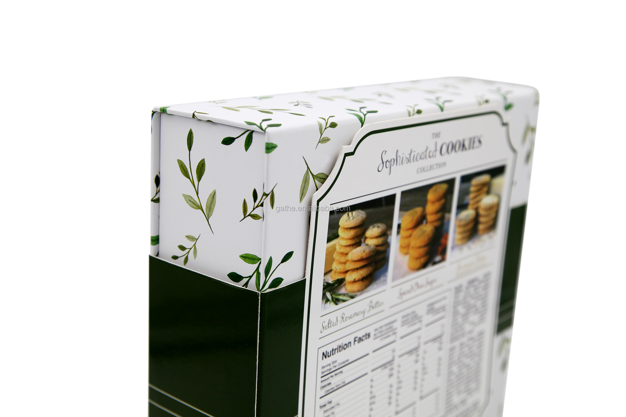 OEM Custom Printed Folding Gift Packaging Box для чайных печенья и макарон
