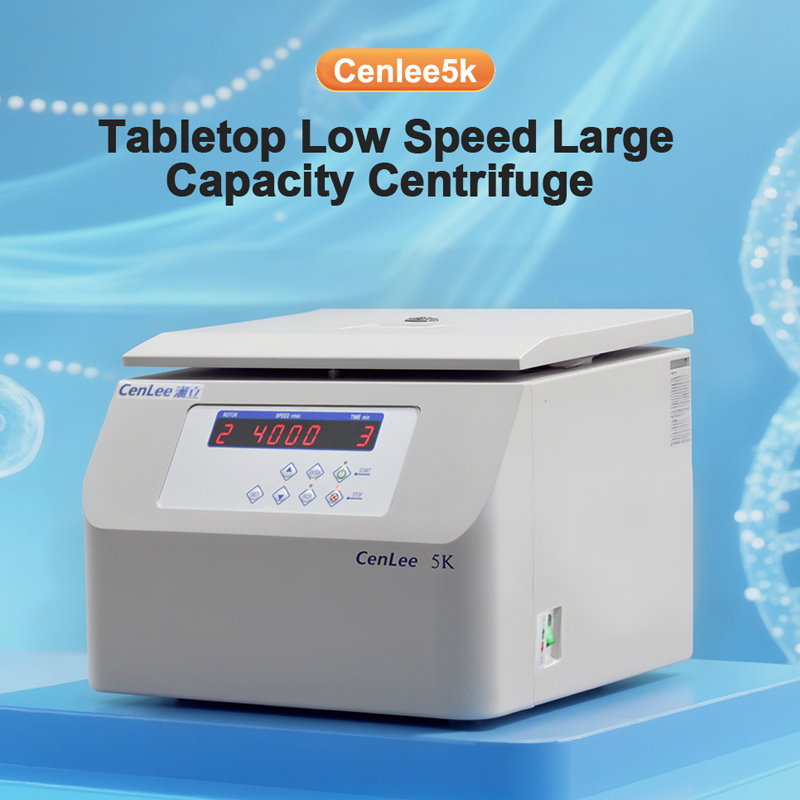 OEM 5000rpm Horizontal Benchtop Centrifuge Machine 4x500ml Large Capacity Wine Cocktail Clarification for Lab Use