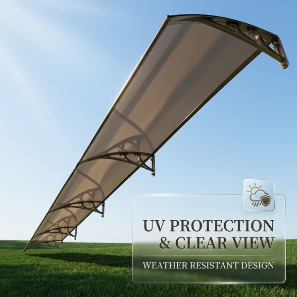 Width Depends PC Canopy General Outdoor Cover Polycarbonate Sheet Designed to Provide Protection Against Sun Rain and Wind