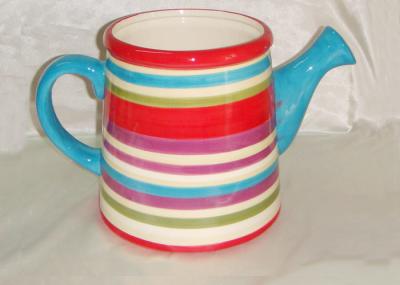 Free Hand Painted Ceramic Garden Planters Earthenware Dolomite Watering Can Shape Planter