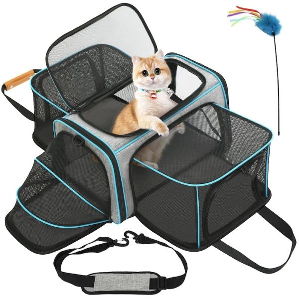20.2*12.5*12''Inch Cat Go-Out bag Highly Durable Cute Pet Supplies Non-toxic Durable Washable Package Includes 1 X Pet Supplies Pink/Blue/Green