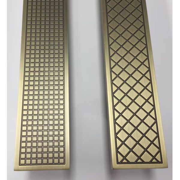 Aluminum Metallic Antique Bronze Glass Door Pull Handle