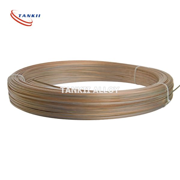 4mm*12mm 6J13 Copper Manganese Alloy Resistance Flat Ribbon / Strip