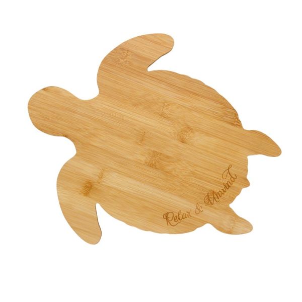 Cocina 345 mm X 300 mm Tabla de corte de bambú de madera en forma de animal