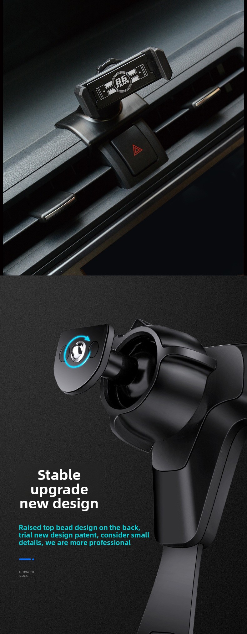 For Universal ABS Car Navigation Holder with Air Vent Gravity Phone Mount Accessory for Lexus Vehicles