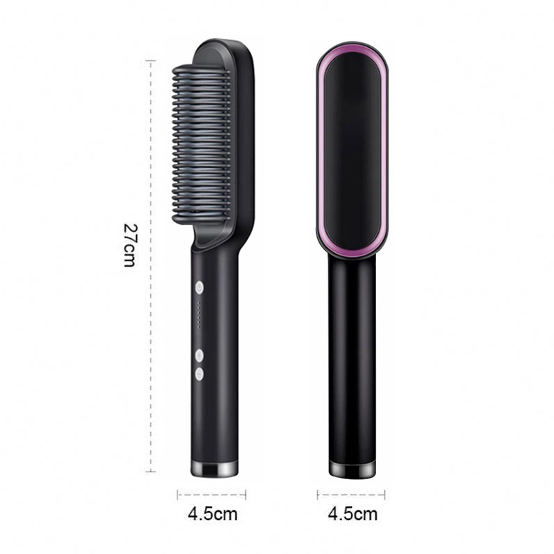 Electric Ceramic Hair Straightening & Curling Comb Portable Waterproof Hair Styling Tool for Hotel Use