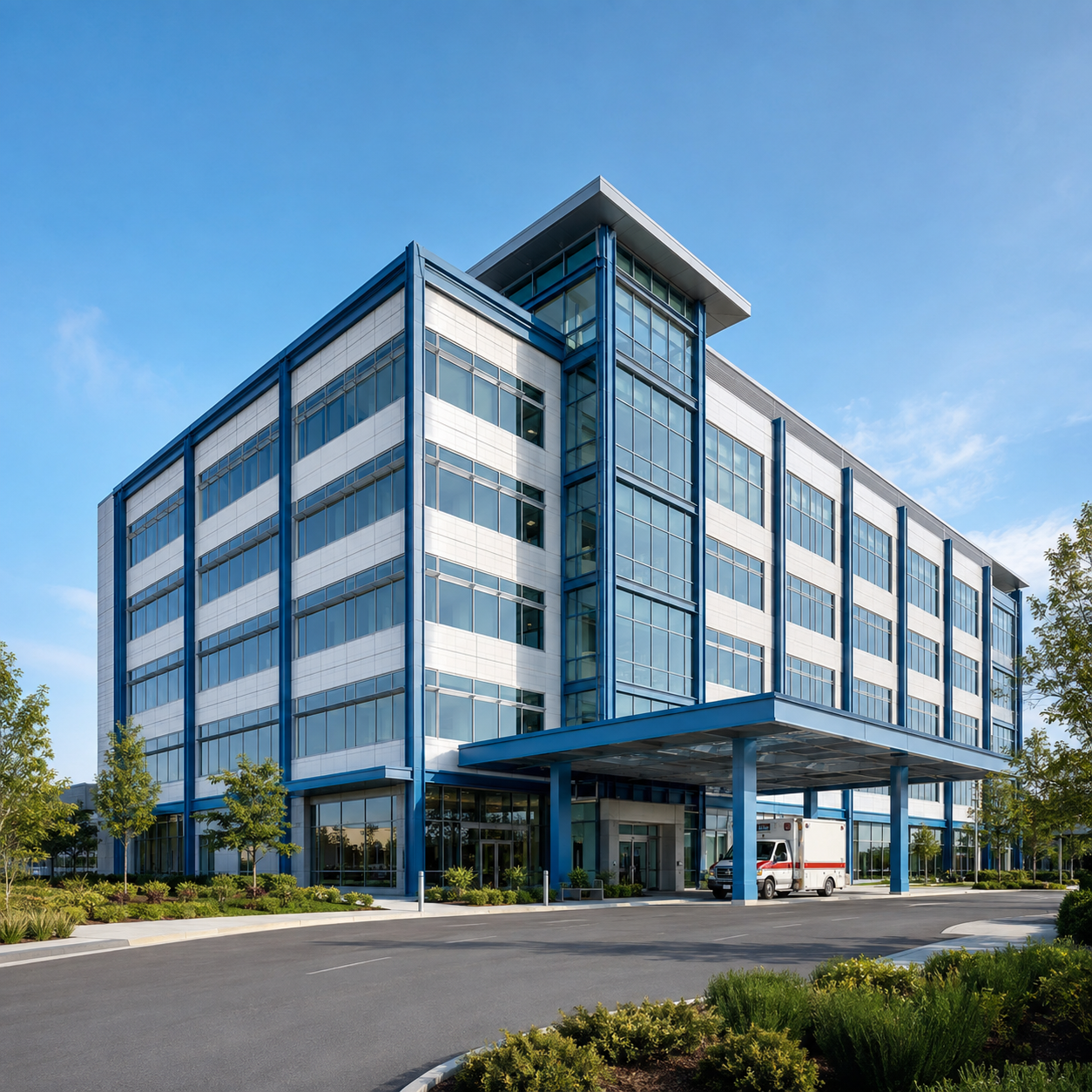 Prefabricated Steel Frame Office Building Metal Frame Structure High Strength