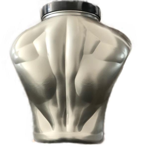 5L Muscle Shaped Pet Plastic Container Shatterproof Protein Powder Storage Container