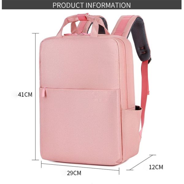 41cm Student Lap Top Ruck Sack Black Travel Backpack Rucksacks With USB Outdoor