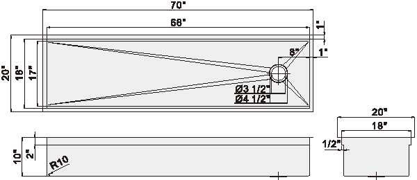 Многофункциональная роскошная нержавеющая сталь тонет 70