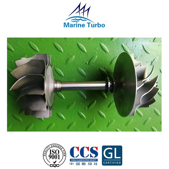 Сборка ротора турбокомпрессора T- RU110-1A для запасных частей для ремонта турбокомпрессора морского двигателя T-