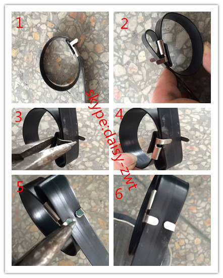 Black L Type Heavy Duty Wire Ties , Releasable Zip Ties With Metal Locking Tab