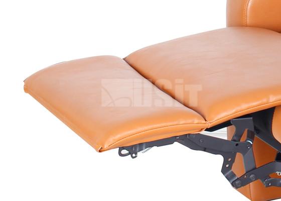 High Density Foam Theater Recliner Sofa PU Leather Furniture With Footpath Lights