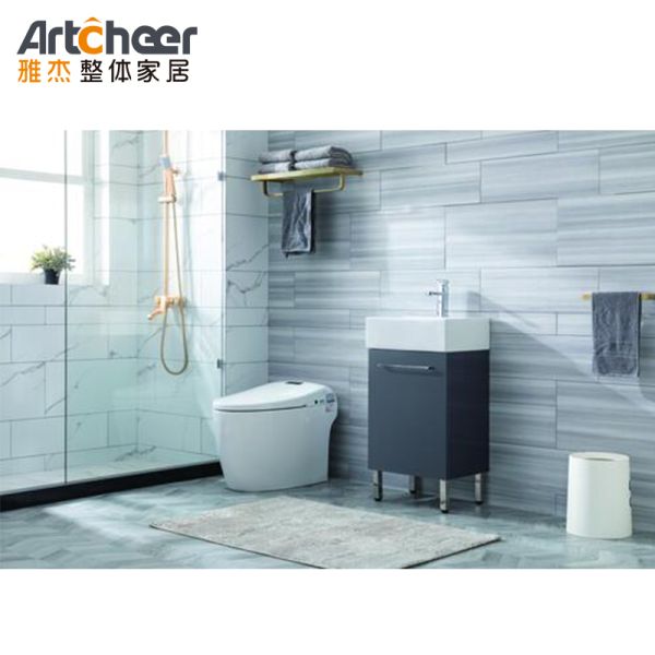 Minimalist Design Water Resistant Eco-Friendly Bathroom Vanity Combo with Smart Mirror