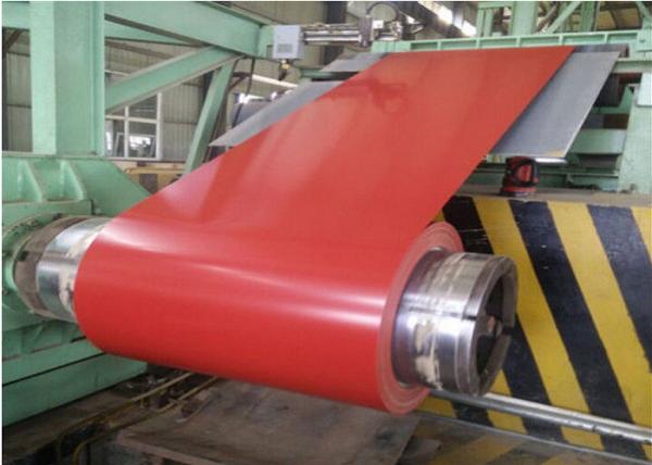 0.37 * 1219 Prepainted Galvanized Steel Coil / Color Coated Steel Sheet For Building