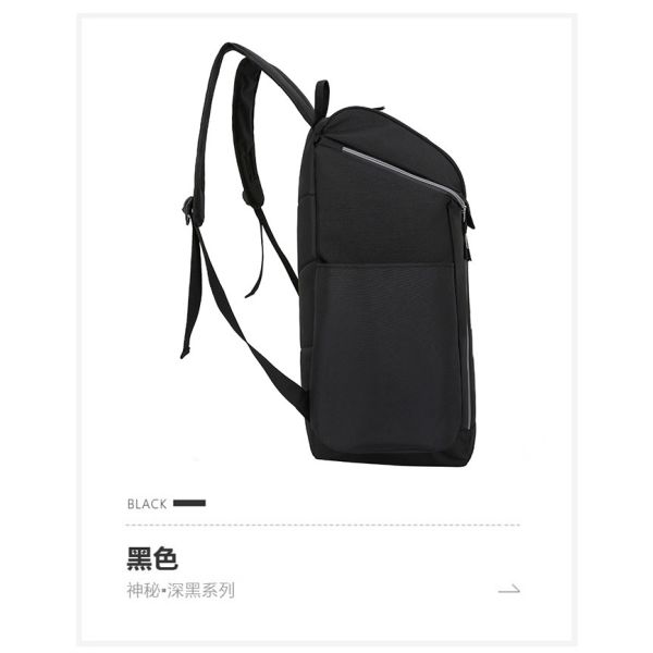 Minimalist Style Grey Oxford USB Charging Student Backpack for Sports Daily Leisure