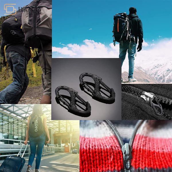 Крюки s весны ODM OEM щелчковые сформировали Carabiner для располагаясь лагерем рыбной ловли