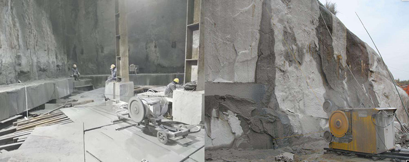 Diamond Wire Saw With Diamond Blade For Cutting Marble Limestone Travertine