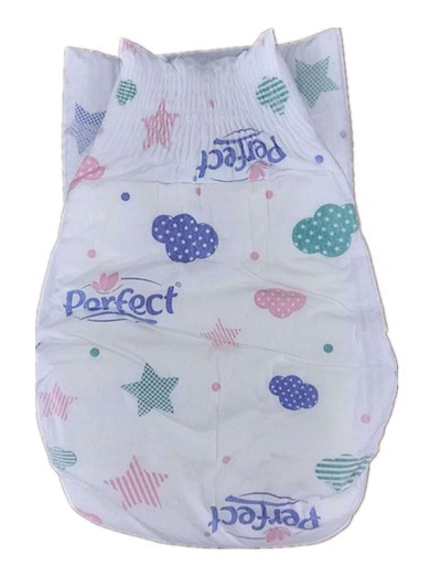 Eco Friendly Biodegradable PERFECT Fiber Disposable Infant Baby Diapers 3D Embossed Soft Cover