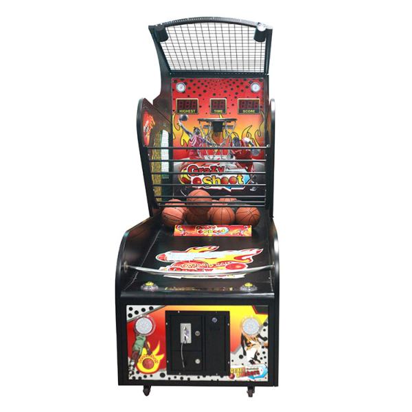 Crazy Dunker Arcade Basketball Hoop Game Machine , Kids Indoor Basketball Shooting Machine