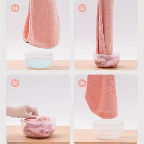 3-Pack Thickened Microfiber Hair Towels – Macaron Color, Super Soft & Fast Drying