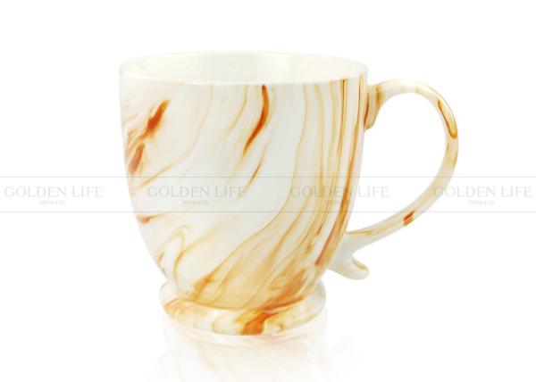 490ml Custom Coffee Mugs Blue Glazed High Temperature Firing For Water Milk Tea