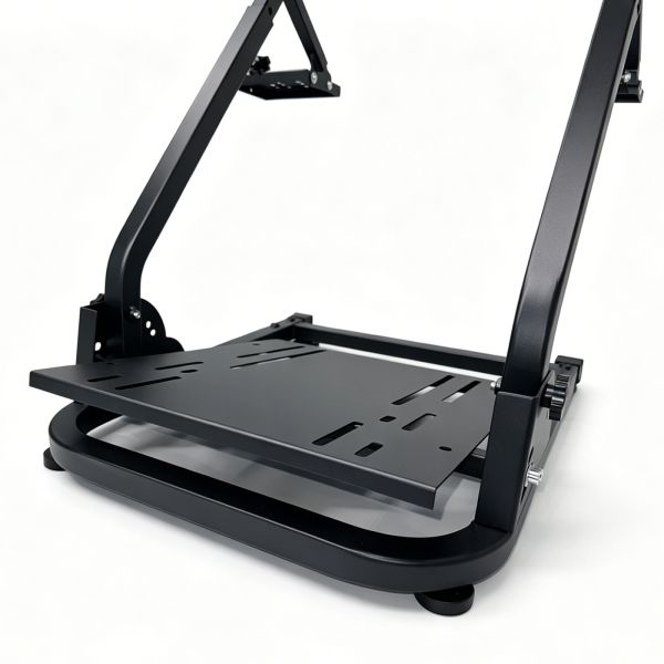 Reinforced Adjustable Racing Cockpit Simulator Stand Black Powder Coated