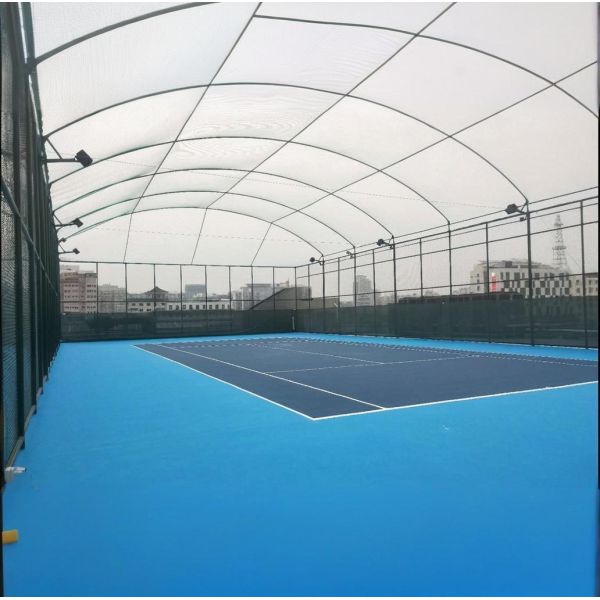 Stormproof Protection Galvanized Steel Padel Shelter With Drainage System