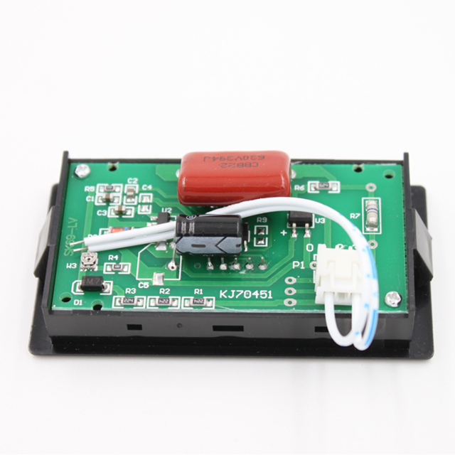 Mini Digital AC Voltmeter with LED Display Single Phase Measures 80-500V AC & DC Current IP53 Rated 1.0 Accuracy SK69-LV Model