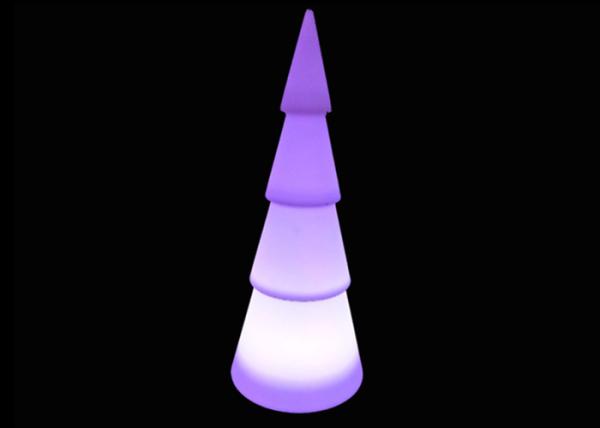 Árvore portátil do White Christmas da lâmpada de assoalho do diodo emissor de luz da bateria com iluminação de 16 cores
