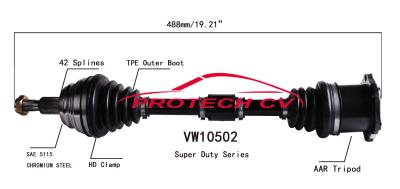 VW10502 Volkswagen Beetle CV Axle Joint Front Axle Shaft Replacement