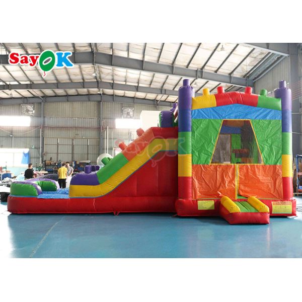 0.5мм ПВХ надувный единорог Отскакивающий дом Дети Отскакивающий замок Прыгающий горки Луна