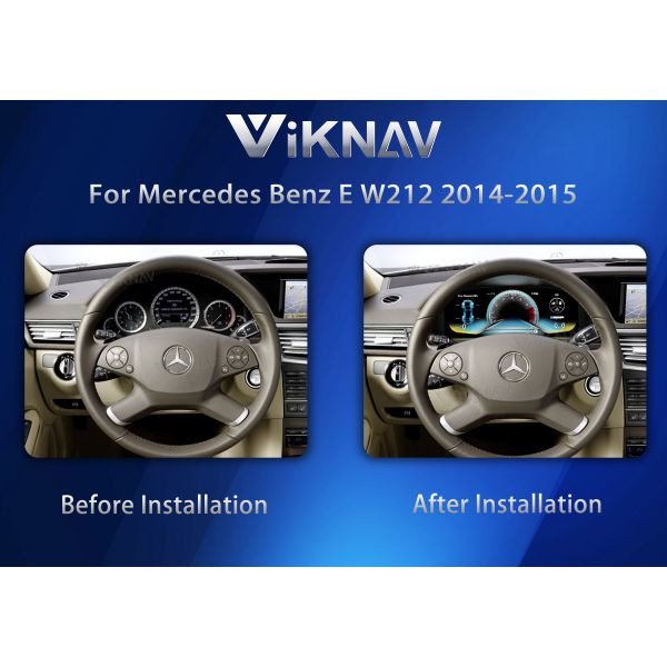 VIKNAV Цифровая приборная панель Авто кластер Mercedes Benz E-Class W212 2014-2015