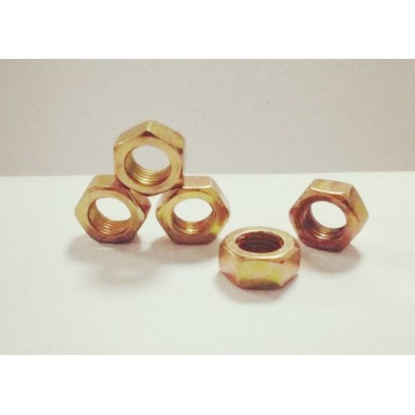 Hardware Machinery Turning M10 Hex Nut 1.25mm Pitch , Carbon Steel Nuts Thickness 8mm