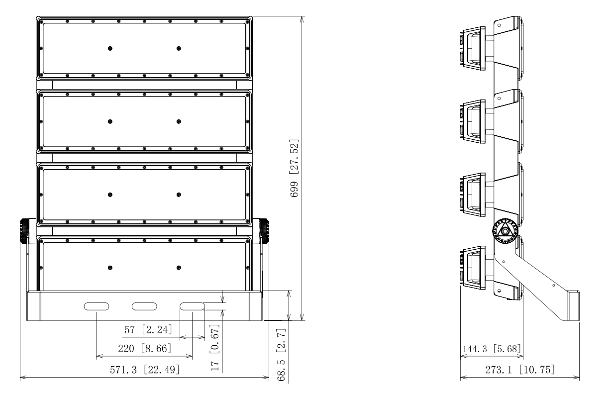 Stadium Tower Flood Lights 1200W LED Pole Lights LED High Mast Flood Lights