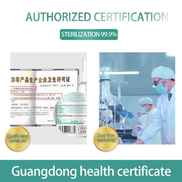 75% Alcohol Disinfectant 100ml Size Antibacterial Wash