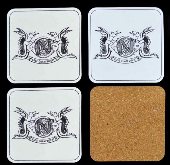 Widely used Wooden coaster with UV finish edge and customized logo