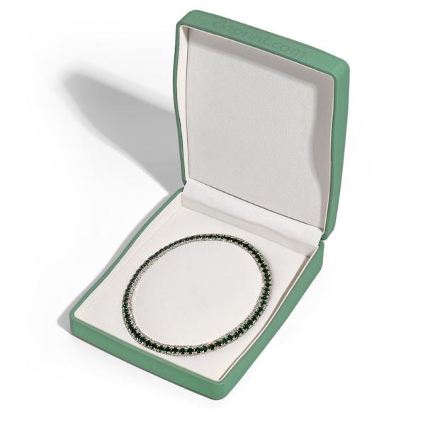 Caixa de jóias de couro personalizada Caixa de presente de jóias recicladas para anel brincos pulseira colar