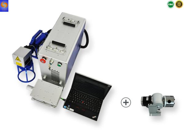 OEM Handheld Laser Engraving Machine , Fiber Laser Marking Machine Air Cooling