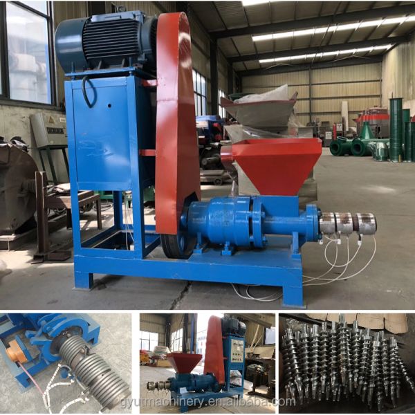 Специализированный биомассовый уголь коровьи навоза поршневый пресс деревянная пила Брикетная пресс-машина