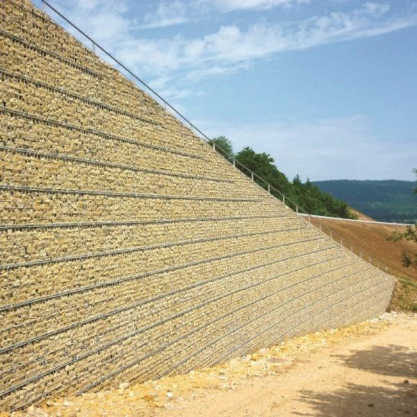 Corrosion Resistant Gabion Bags Geotextile Geobag For Slope Stabilization