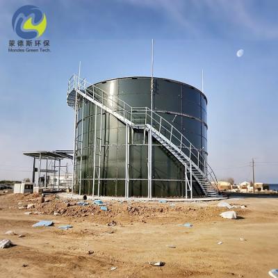 Rust Resistant Blue Color Bolted Steel Storage Tanks For Holiday Test 1100v