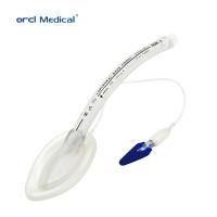 Material médico descartável Anestesia de vias aéreas Intubation Full Silicone Estéril Soft PVC Medical Laryngeal Mascara de vias aéreas