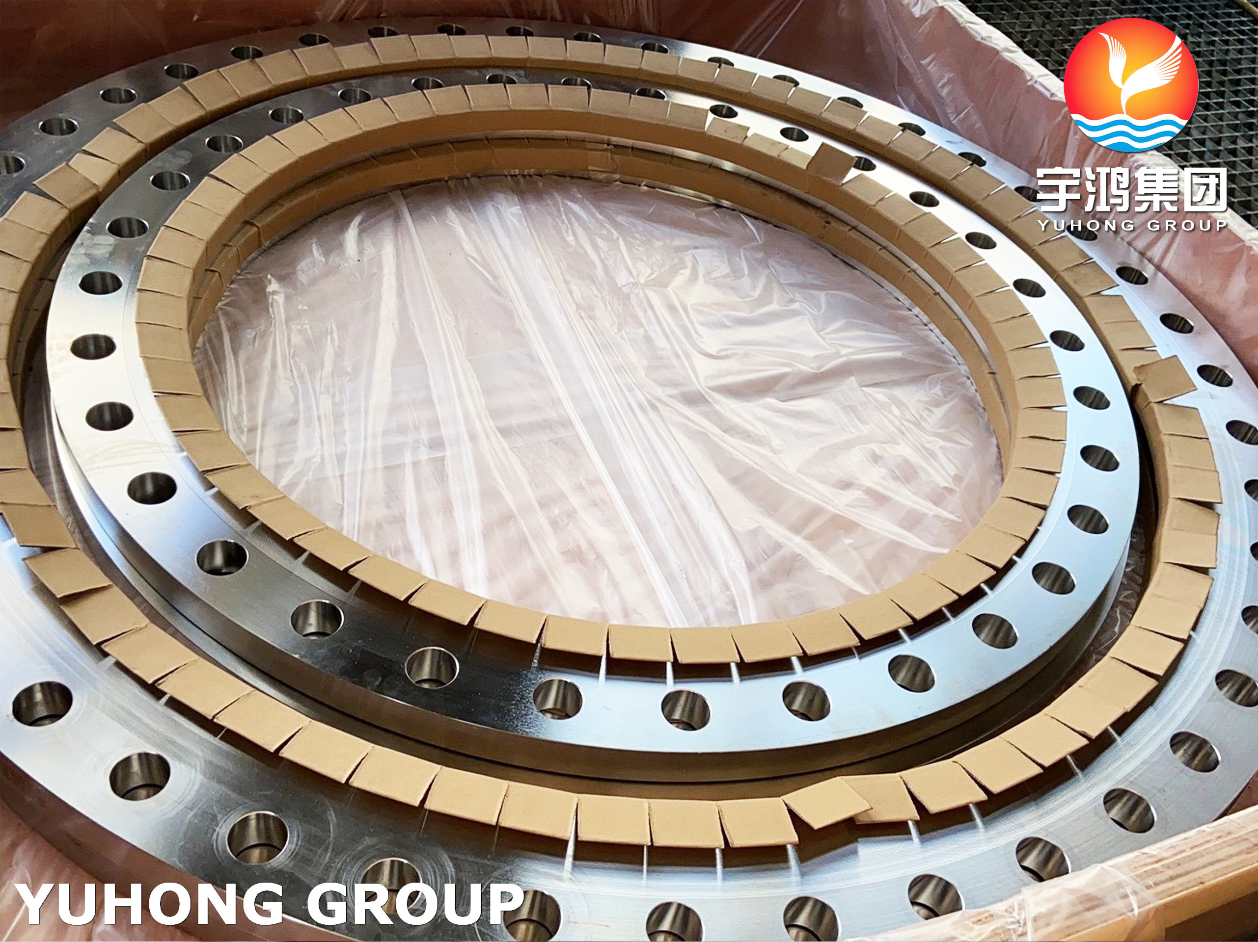 ASTM A240 SS904L Plate Fabricated Slip-On Flange with Flat Face AWWA C207 and Custom Dimensions